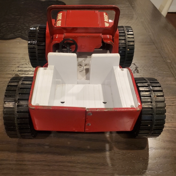 Vintage 1970’s Tonka Pressed Steel Red Big Wheel Dune Buggy Jeep 10x6 - Picture 10 of 10